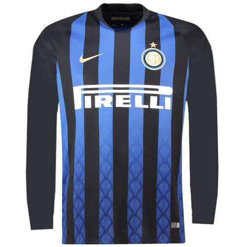 Camiseta Inter De Milán Replica Primera Ropa ML 2018/19 Azul